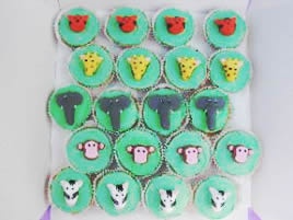 Jungle Animal Fairy Cakes