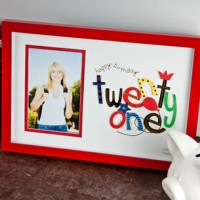 21st Birthday 3D Letters Photo Frame - 21st Birthday Special Presents
