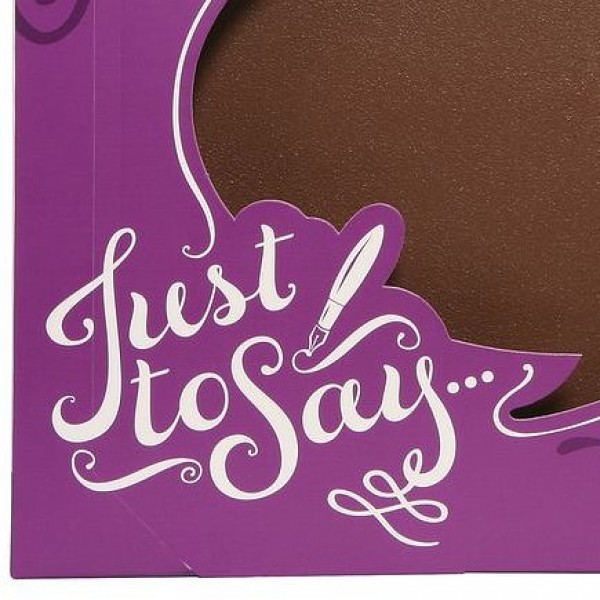 Milk Chocolate Speech Bubble Plaque (110g) - 16th Birthday Gifts For Him