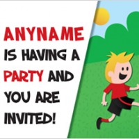 Personalised Invitations - Football Party - Children's Birthday Party Stuff