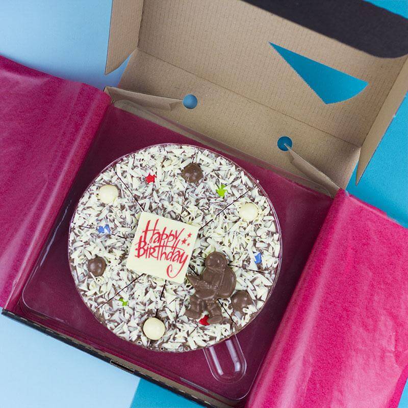 Happy Birthday Chocolate Pizza - For Him - 18th gift