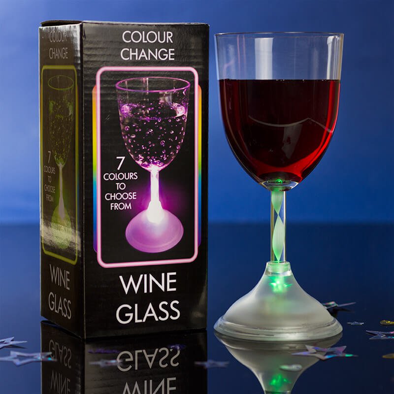 LED Wine Glass - 21st gift
